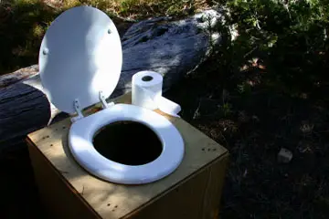 empty portable toilet