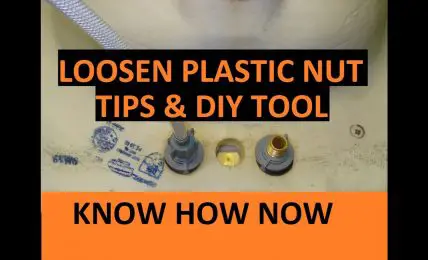 How to Remove Plastic Nut From Toilet Tank