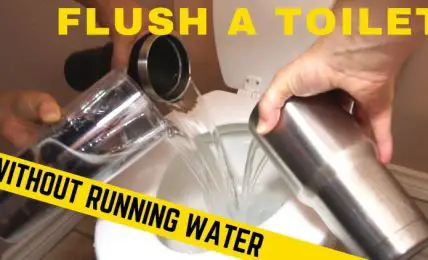How to Flush a Toilet Without Water