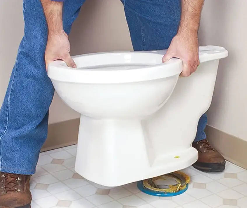 replace toilet